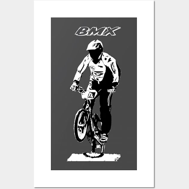 bmx race Wall Art by rickylabellevie